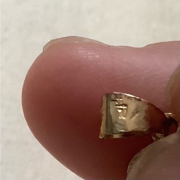 TLC New vintage SS Fire Opal dainty pendant charm - Picture 12 of 14